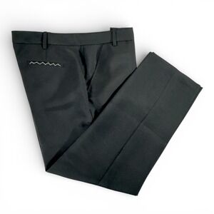 Leon‎ Max Black Dress Slacks Pants Size 12 Hidden Closure Pockets NWT